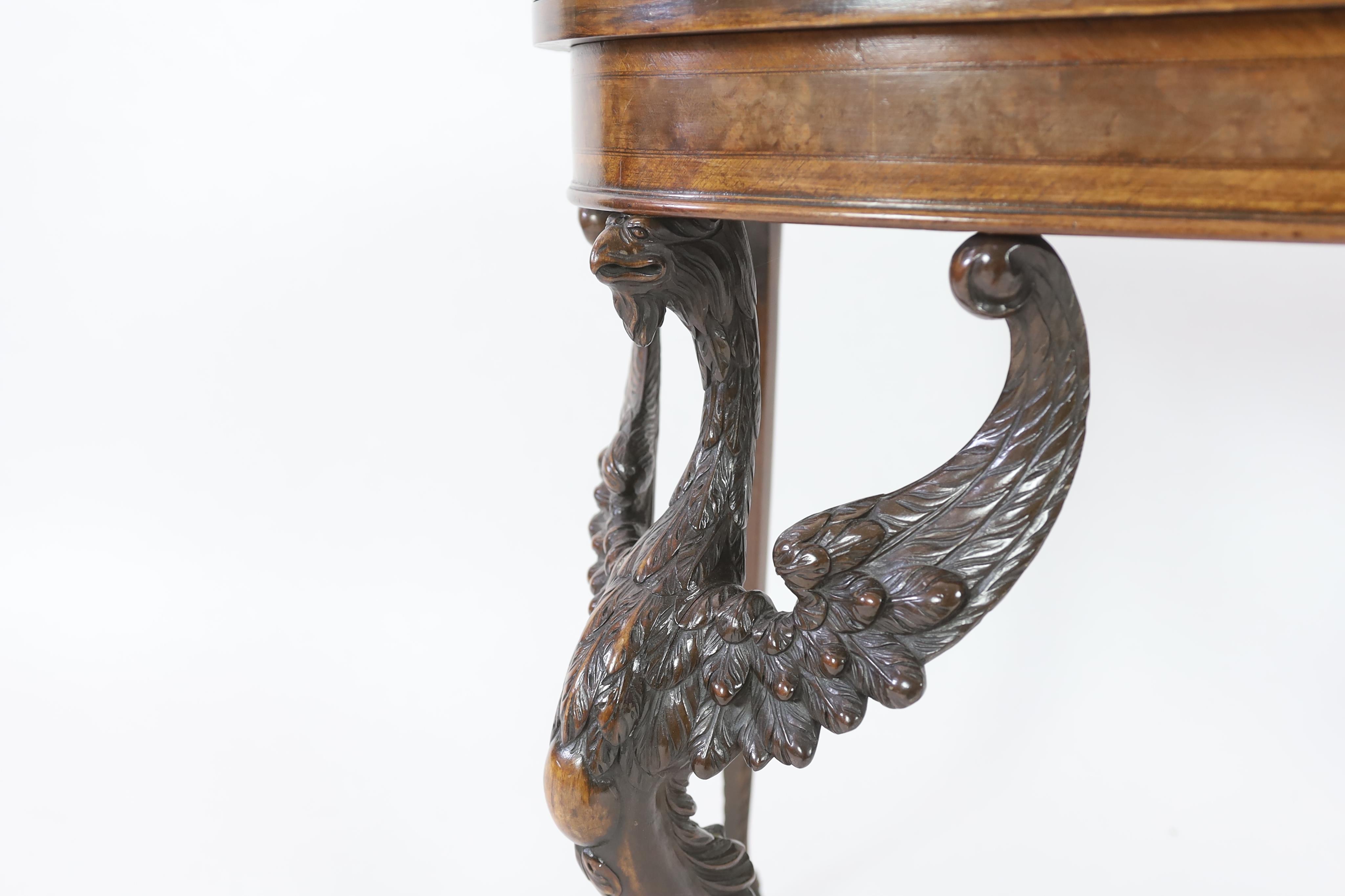 A mid 18th century style walnut card table